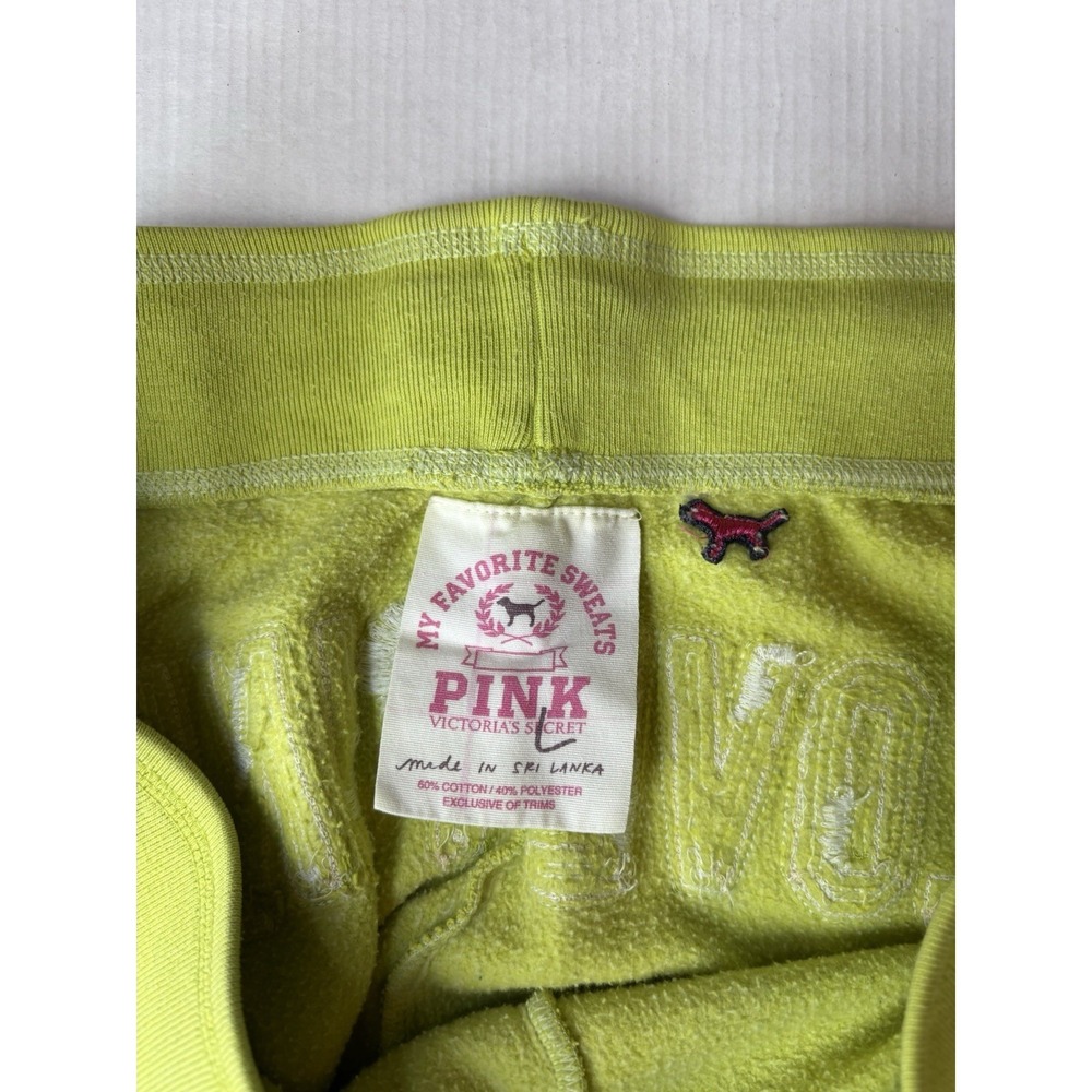 VTG Victorias Secret Love Pink My Favorite Sweats Joggers Women's Large Y2K 90s - Picture 4 of 8